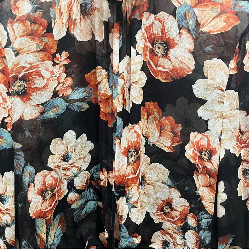 Nicholas Dark Floral Silk Blouse - Picture 10 of 14